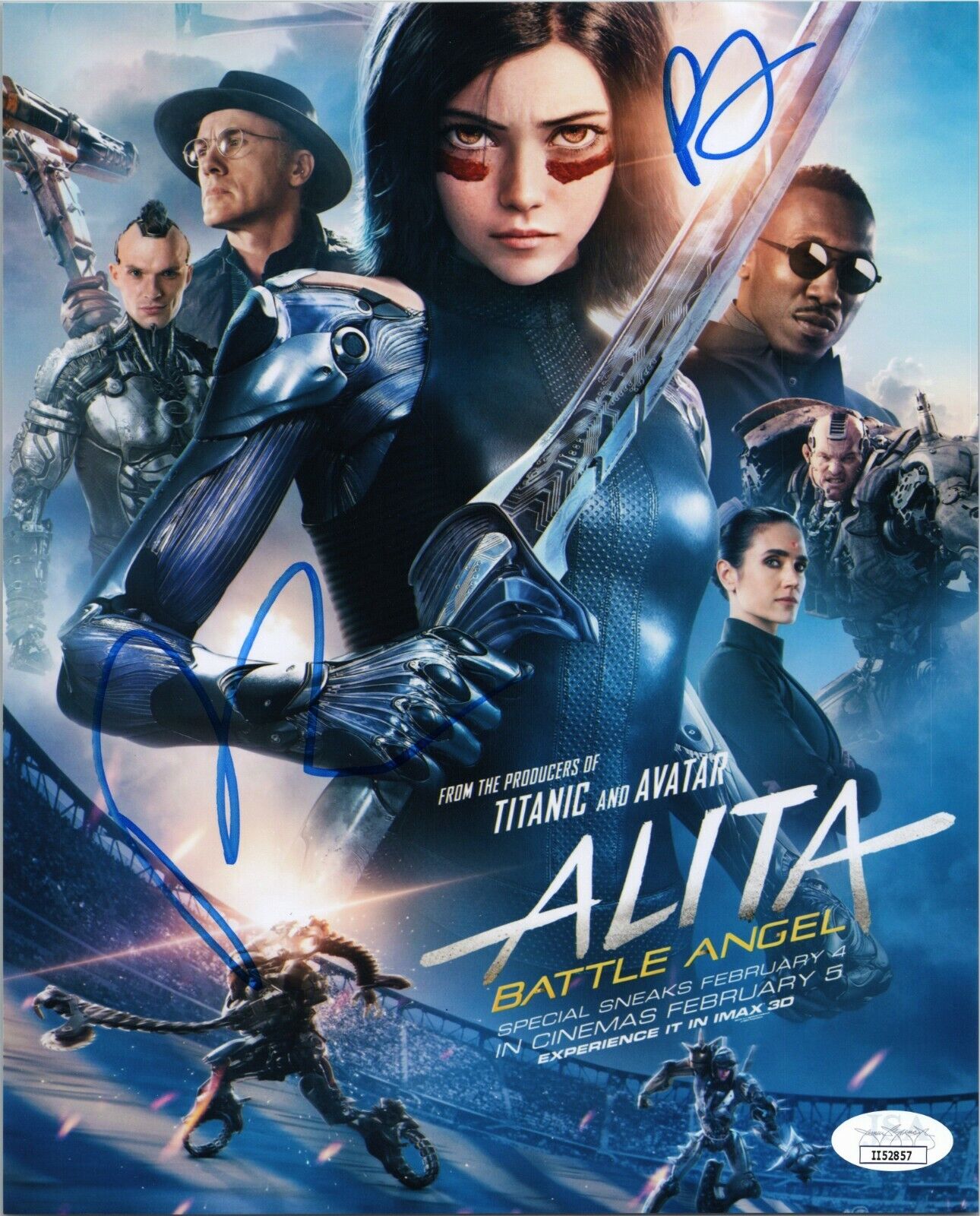 ROSA SALAZAR & ROBERT RODRIGUEZ Authentic Hand-Signed ALITA