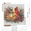 Cardinal 5d bricolage rond full drill dimond peintures kit d&eacute;coration murale pour la maison 40x40cm
