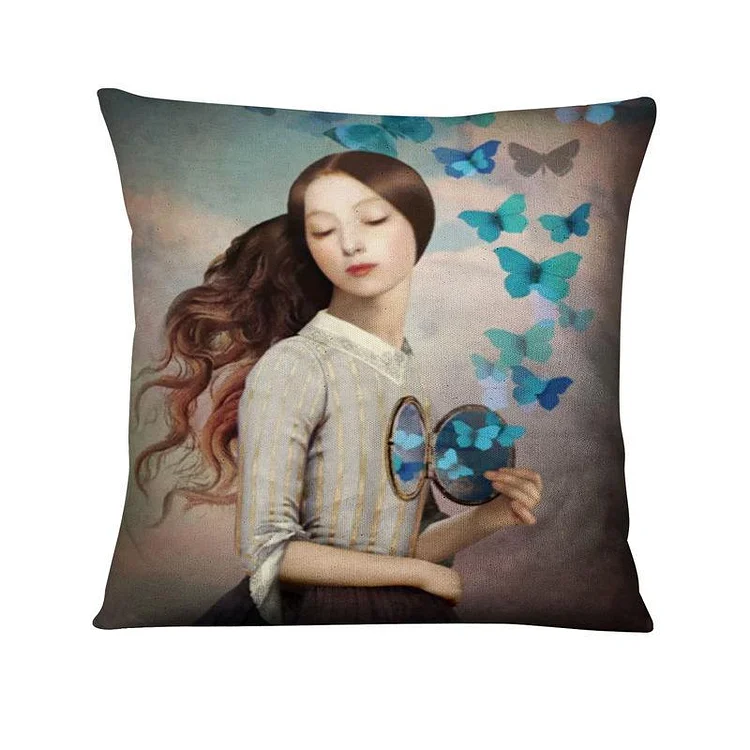 Linen Pillow Case  - Nordic Fairy Tale 45*45cm