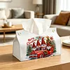 Large Size DIY Gnome Christmas Truck Diamond Painting Tissue Box