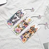 (US Only)3Pcs Dog DIY Diamond Painting Bookmarks for Book Lovers Mosaic Art Supplies