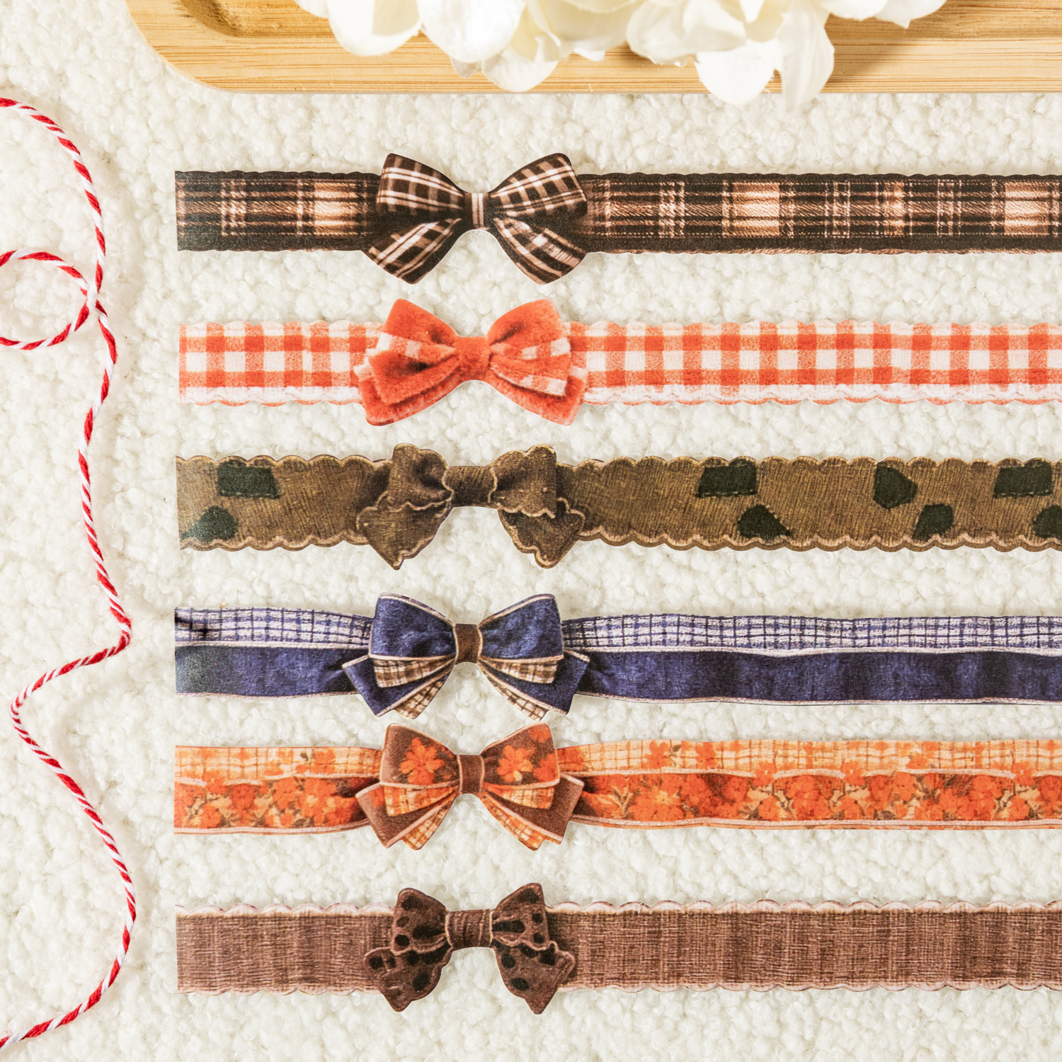 테이프 - 직조 예술 시리즈 빈티지 레이스 나비넥타이