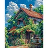 Flower House-11CT Stamped Cross Stitch 45*55cm/17.72*21.65in