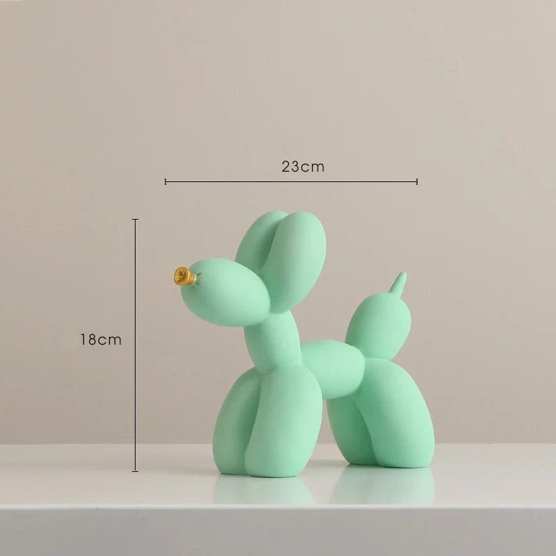 New Home Decor Balloon Dog Statue Resin Figurines For Interior Nordic Modern Living Room Office Aesthetic Room Decoration