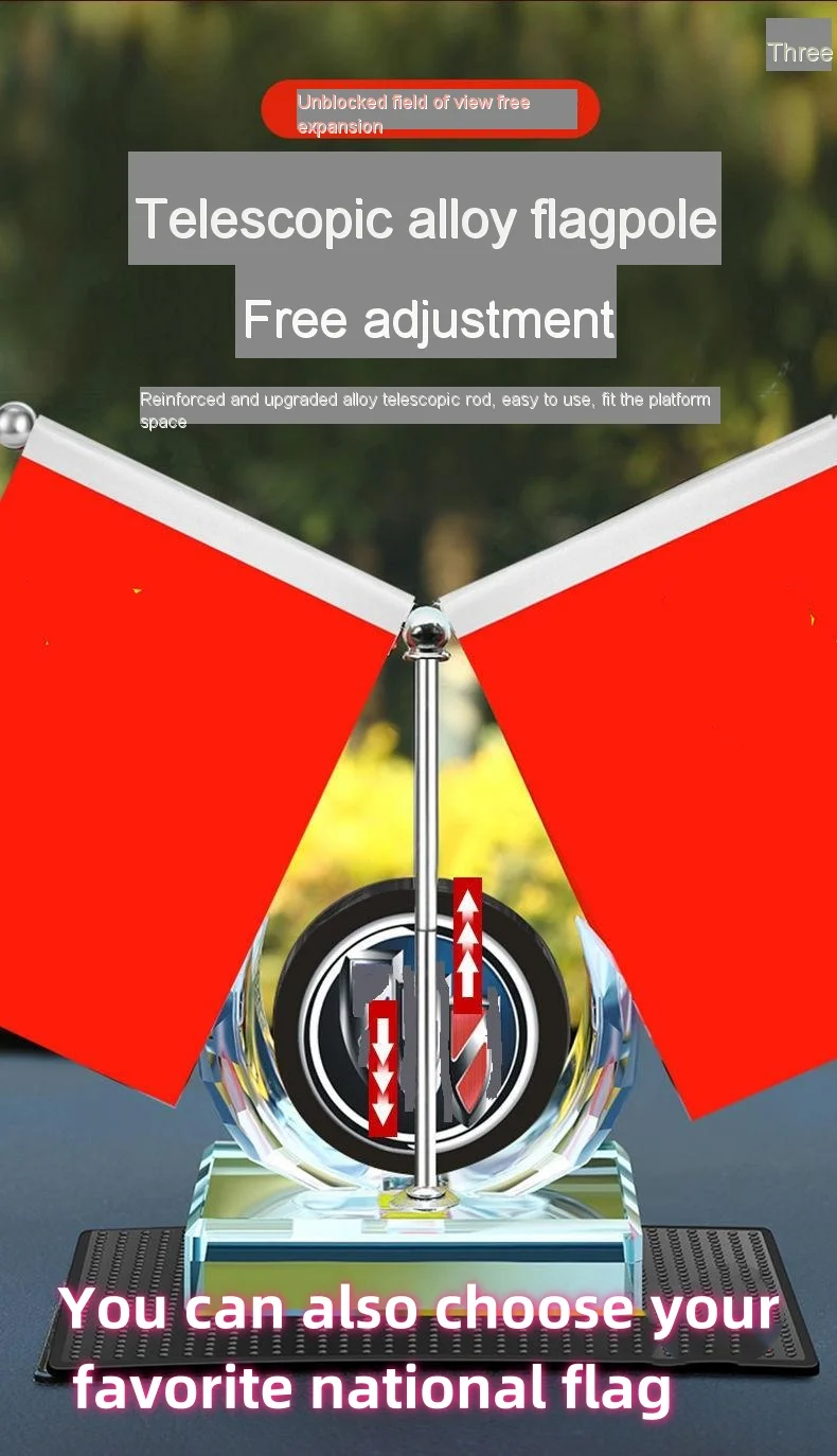 Car perfume ornaments-customized car logo, customized national flag