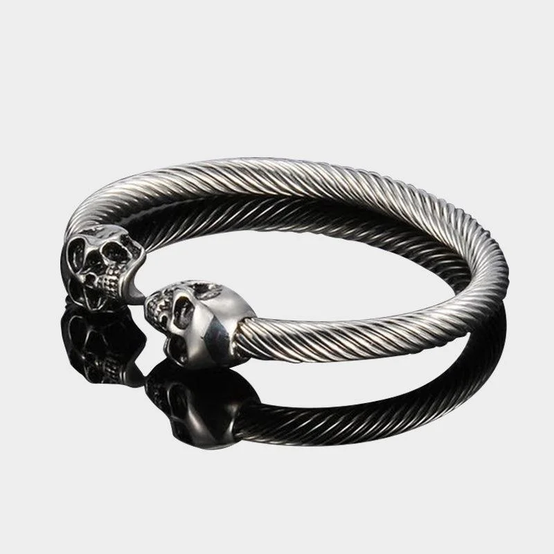 Silver Skull Bracelet