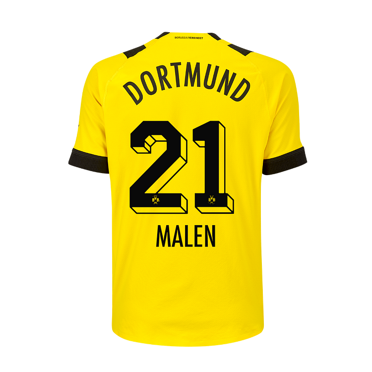 Borussia Dortmund Donyell Malen 21 Home Trikot 2022-2023