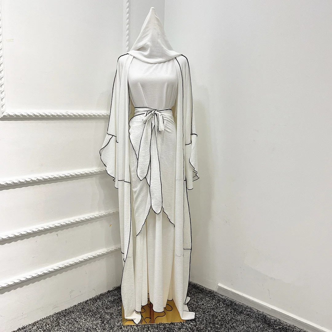 Uveng Cotton Blend Wear Dress Skirt Three-piece Suit