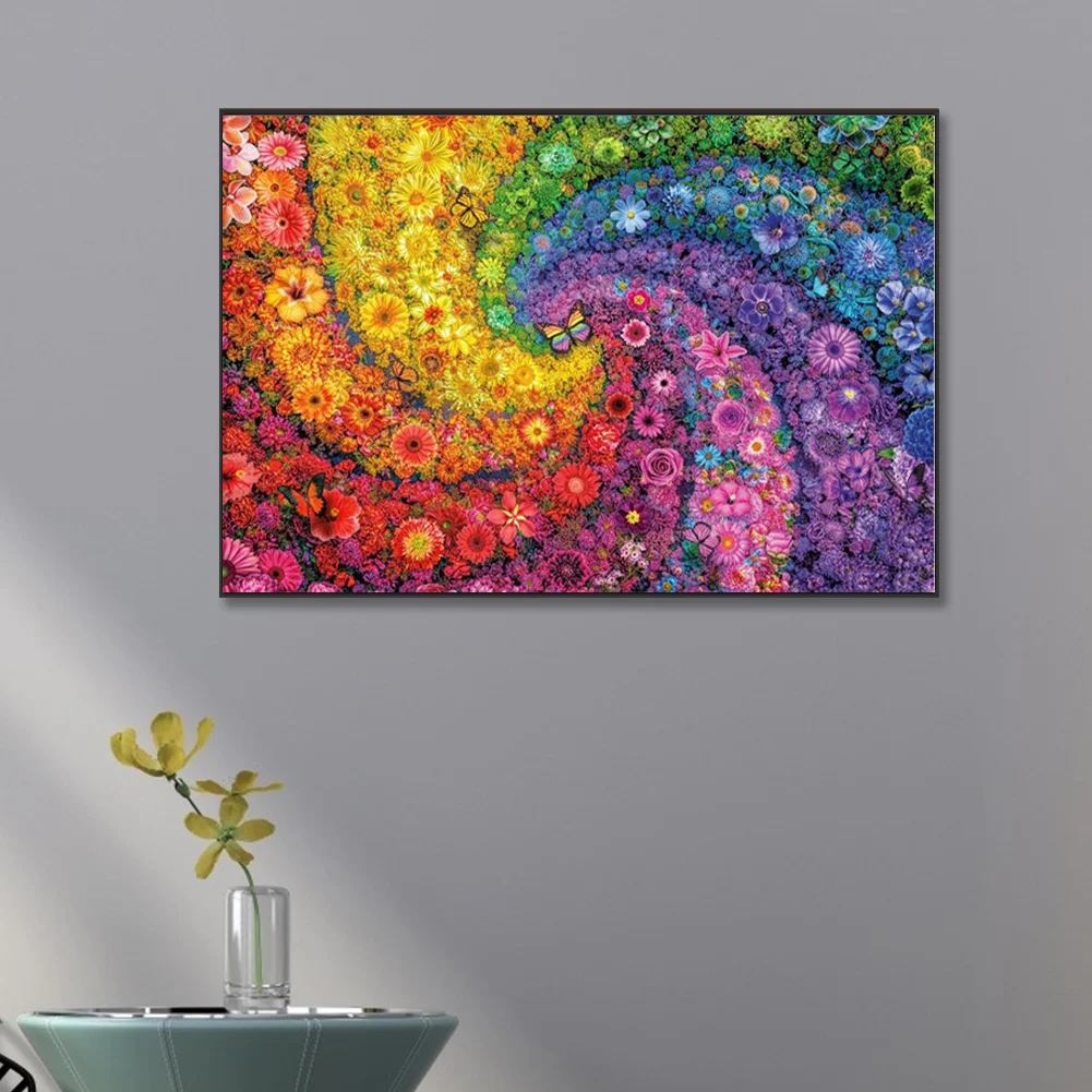 Partial AB Diamond Painting - Full Round Drill - Flower(Canvas|70*50cm)