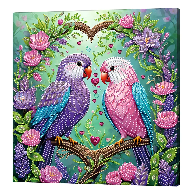 Bird 25*25cm Special Shaped Drill Diamond Painting With Frame gbfke