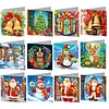 12Pcs DIY Diamond Painting Greeting Card with Envelopes&Tools Diamond Painting Greeting Card Set Multi Purpose Creative Birthday & Thanksgiving Card Kit