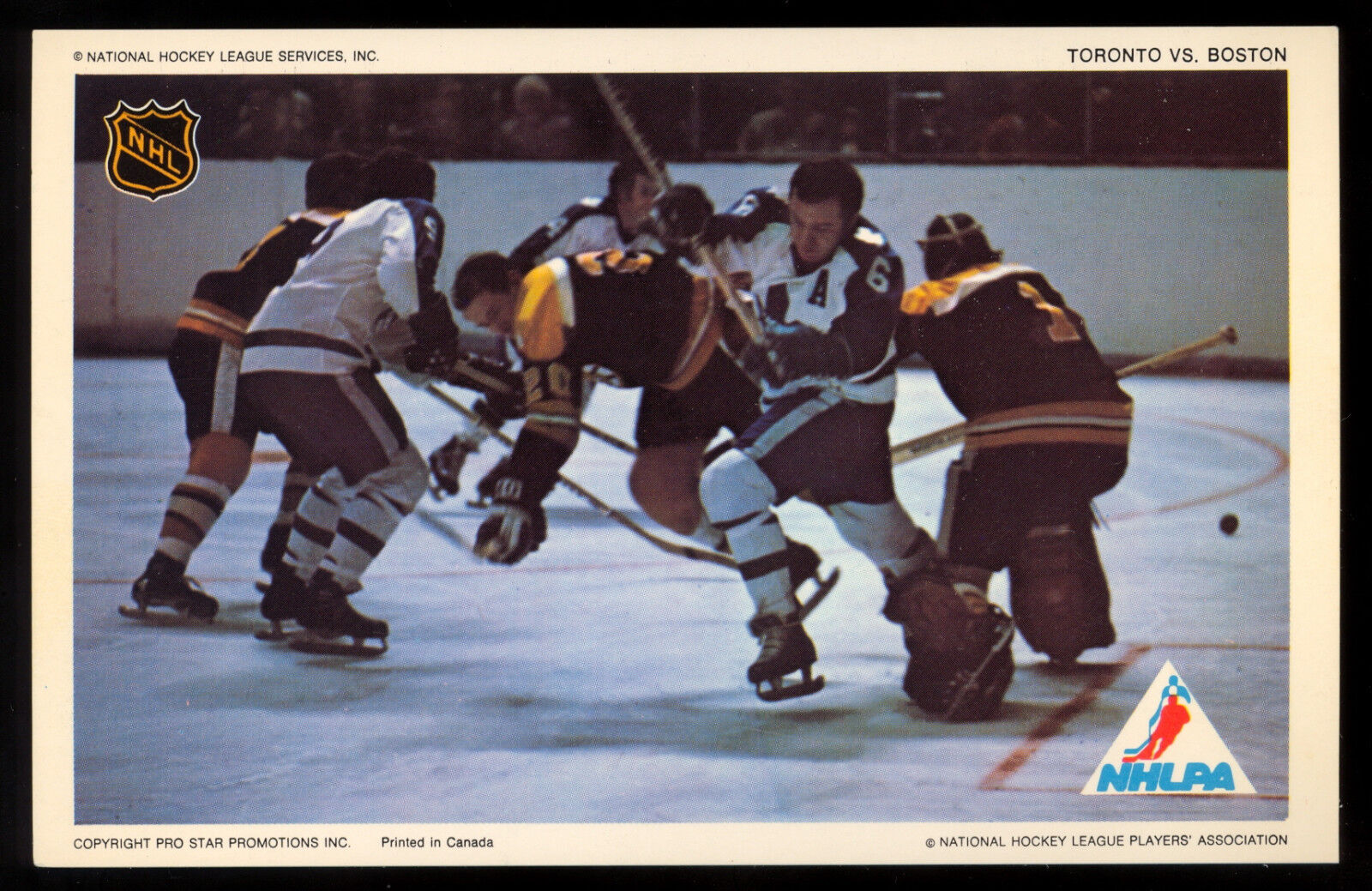 1971-72 NHLPA PRO STAR PROMOTIONS Photo Poster painting KEON ULLMAN ELLIS Maple leafs Bruins NM