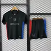 2024/2025 Barcelona  x Travis Scott Collab Away Black Advertising Football Shirt 1:1 Thai Quality Kids Size