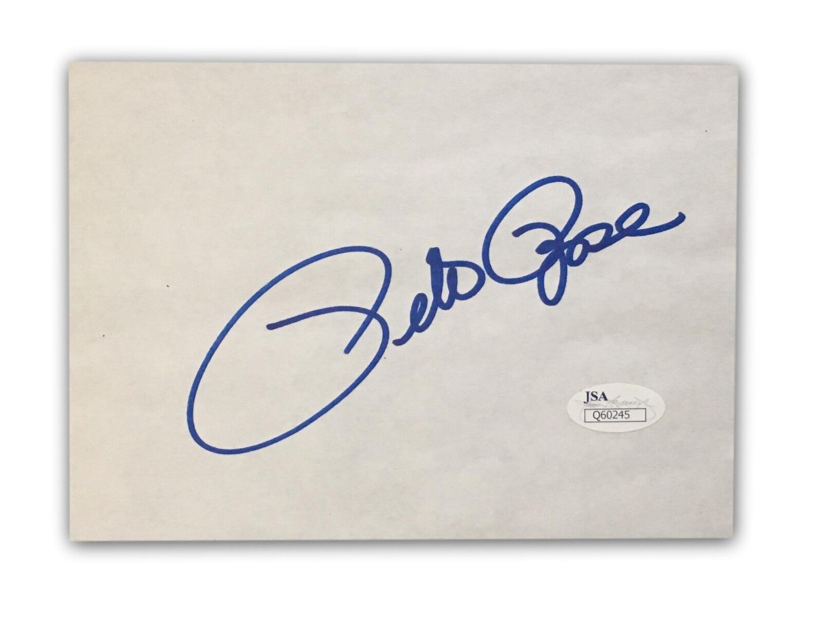 Pete Rose Signed Cut Signature JSA COA Autograph Card Photo Poster painting Cincinnati Reds