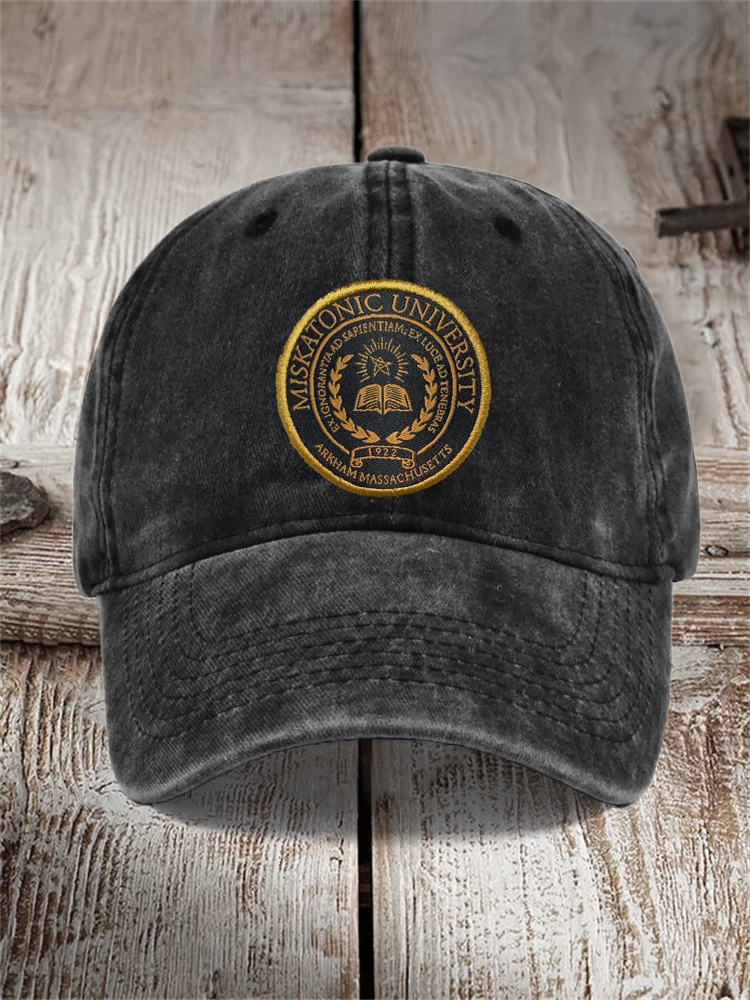 Comstylish Vintage Miskatonic University Cthulhu Embroidered Cap