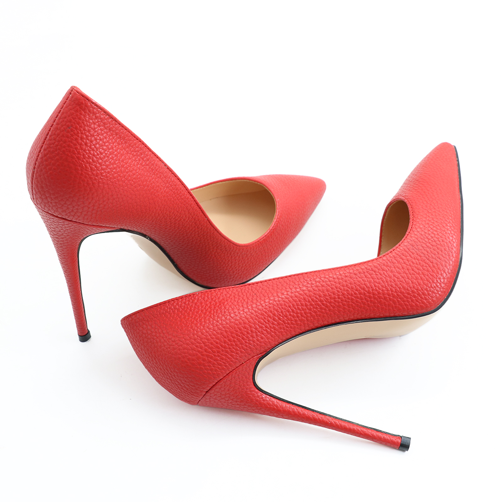 120mm Pattern Look Heels Party Red Line Pumps-vocosishoes