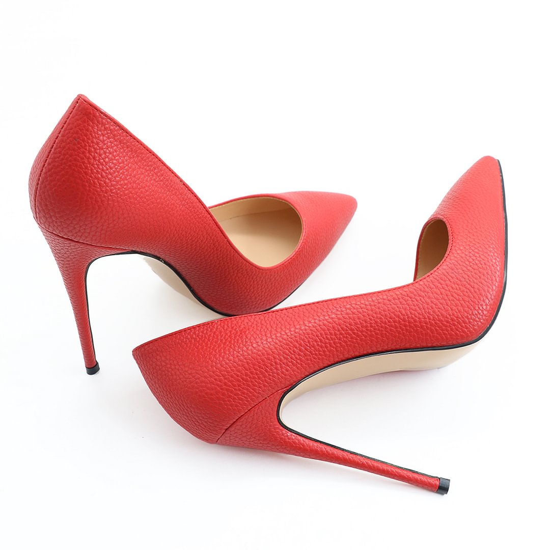 120mm Pattern Look Heels Party Red Line Pumps-vocosishoes