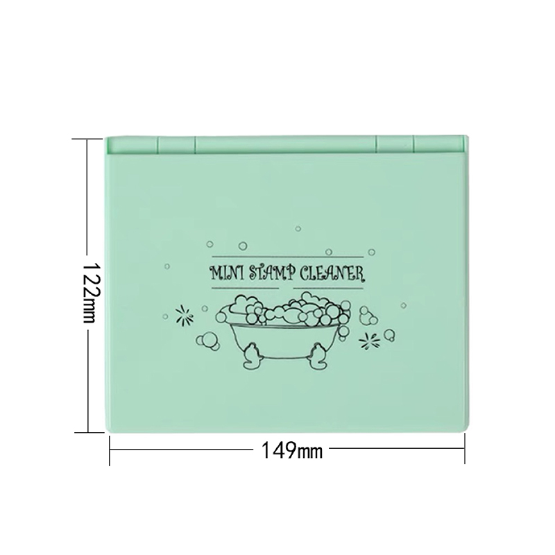 Journalsay Bath Pattern Stamp Cleaning Tray and 50ml Cleaning Liquid 