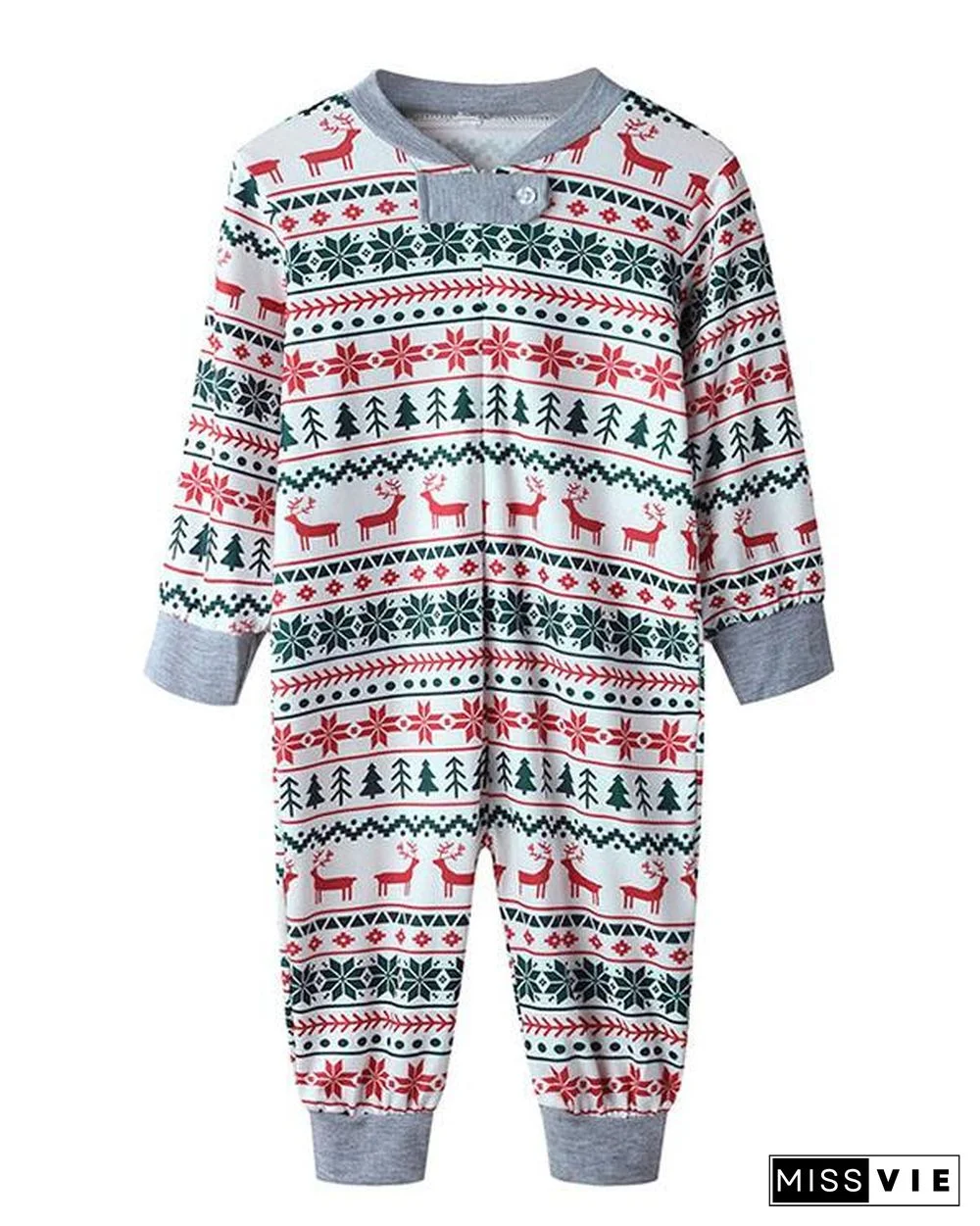 Baby's Stripe Print Parent-Child Family Christmas Loungewear