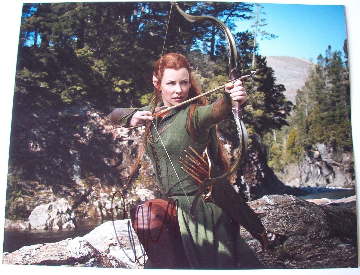 Evangeline Lilly ‘The Hobbit’ Autographed 11x14 Photo Poster painting with CoA