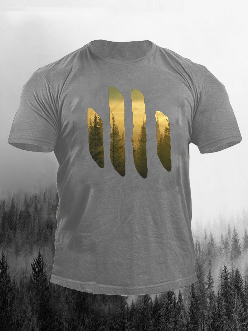 Forest Bars Printed Men's T-Shirt