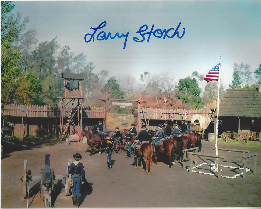 F Troop Agarn Larry Storch  autographed 8x10  unique fort  Photo Poster painting