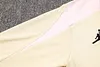 Joyfball 2024/2025 Psg Paris Saint-Germain Jordan Half-Pull Training Suit Apricot Color Jersey