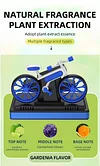 Car Solar Bicycle Aromatherapy, Rotating Solar Air Freshener