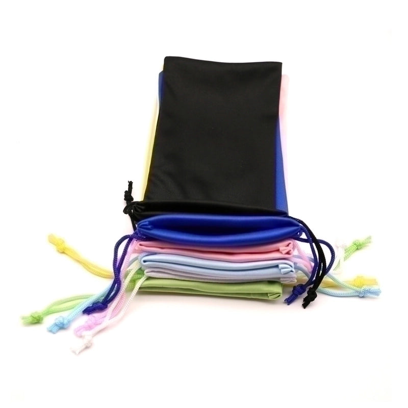 In Stock New Microfiber Glasses Bag Solid Color Drawstring Bundle Cellphone Storage Bag Sun Glasses Cloth Pouch