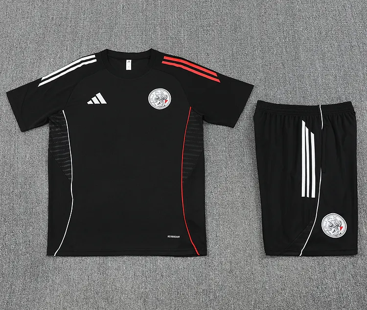 2025-26 Ajax Black Children's Short-Sleeve Kit