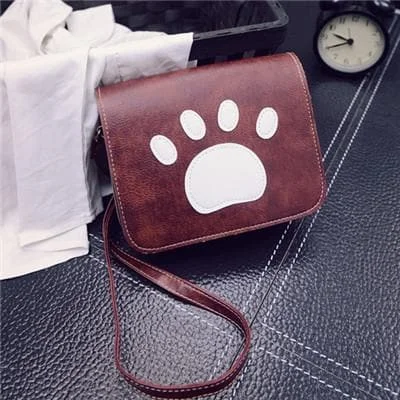 Cat Paw Prints Flap Handbags  Crossbody Bags SP1710200