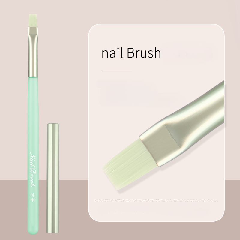 Jaydoz New Nail Brush Green Pink UV Gel Extension Pen Nail Art Tool Set Brushes Polish Painting Brushe Drawing Manicure Accessories