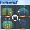 Motorcycle BSD 60GHz Millimeter Wave Radar Reversing Sensor 50m Range Motorcycle Lane Change Assist Radar IP67 Waterproof BSD Collision Avoidance Warning System Motorcycles Accessories