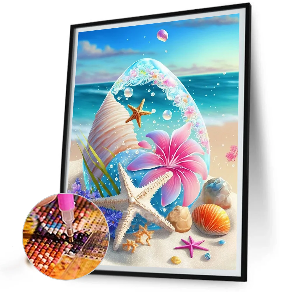 Diamond Painting - Full Round Drill - Beach(30*40cm)