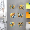 6pcs DIY Butterfly Diamond Painting Special Shape Fridge Magnet
