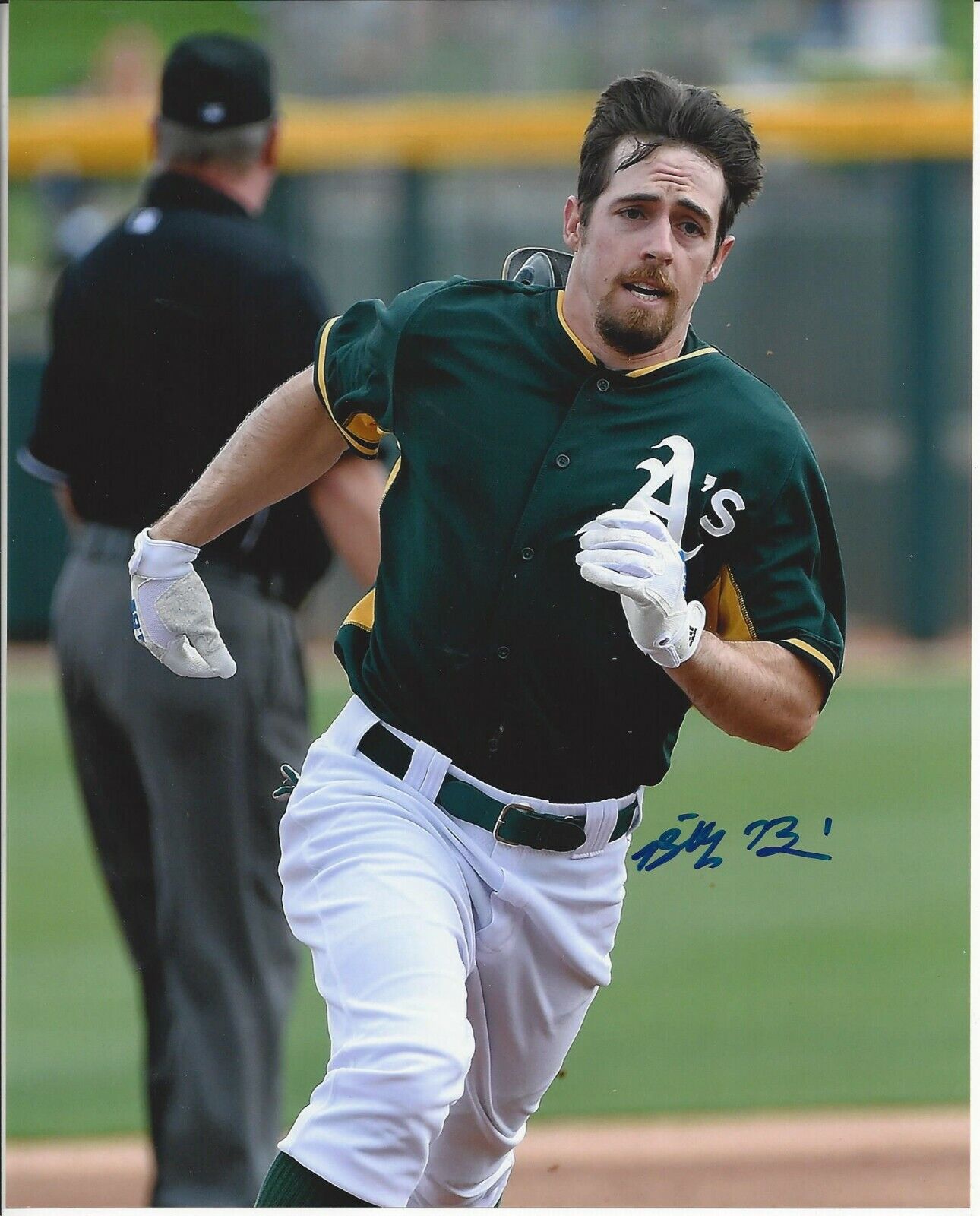 Billy Burns autographed 8x10 Oakland Athletics#S825