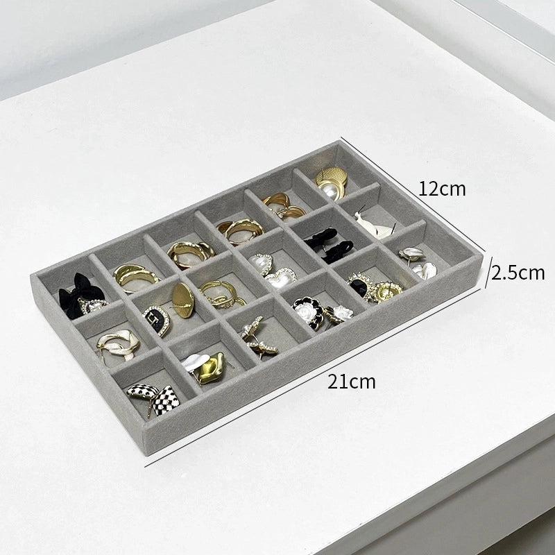 1 Piece Velvet Minimalist Classic Style Solid Color Jewelry Boxes