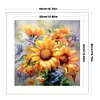 Sunflower Oil Painting-11CT Stamped Cross Stitch 40*40cm/15.75*15.75in tapestrymarket