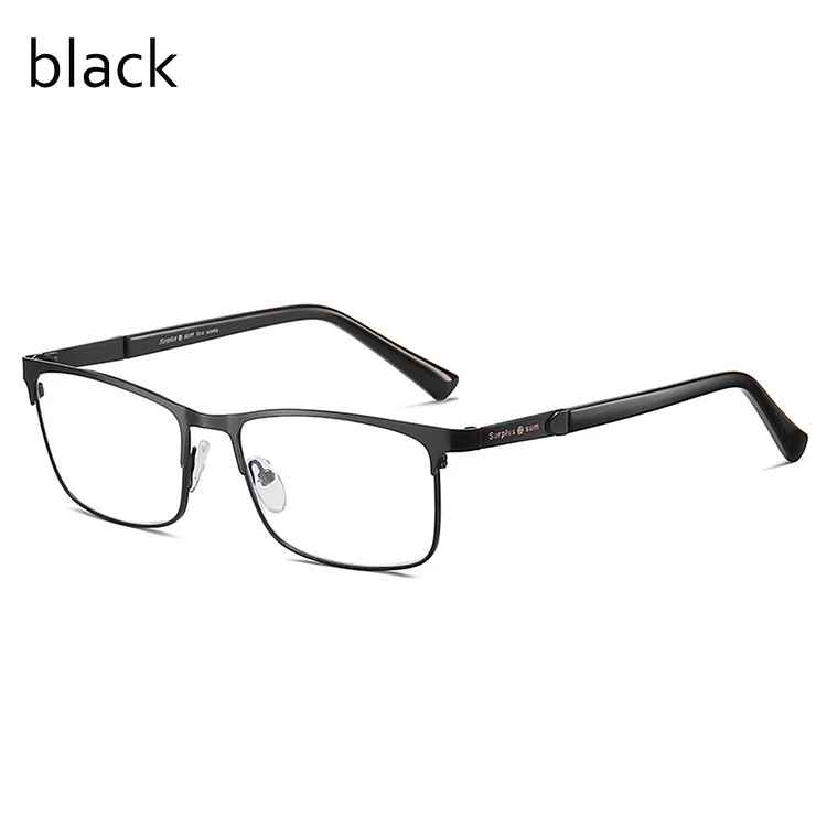 Anti Blue Light Blocking Reading Glasses Men Women Business Metal Frame Resin Prescription Glasses Lenses Eyewear +1.0~4.0
