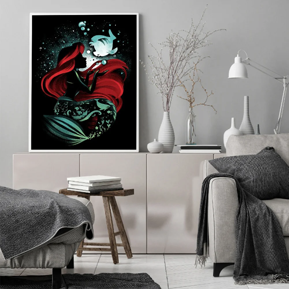 11CT Full Stamped Cross Stitch - Silhouette Series(Canvas|40*55cm)