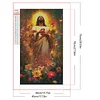 Jesus Glühen 5d DIY Diamant Kunst Malerei Kit Quadrat Vollbohrer Dimond Art 45x75cm