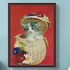 Diamond Painting -DIY Round Drill Cat