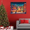 (60*45cm)Xmas House - Round AB Drill Diamond Painting