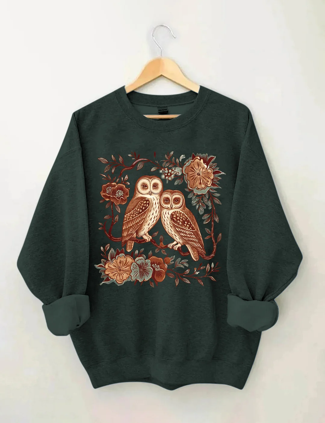 Floral & Owl Sweatshirt