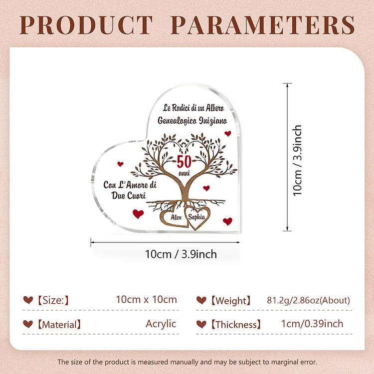 Albero Genealogico di famiglia Idea regalo personalizzata Albero della vita