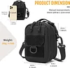 Molle H&uuml;fttasche Mini G&uuml;rteltasche- Taktisch Zubeh&ouml;rtaschef&uuml;r unterwegs, Crossbody Tasche Multifunktional Beutel Handytasche zum Aufh&auml;ngen Klein Tasche,ideal zum Training Camping (Schwarze)