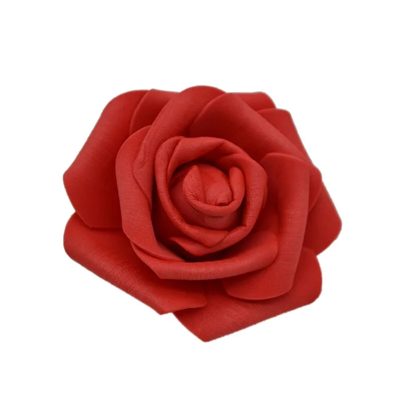 20pcs/lot Handmade 6cm Artificial Foam Roses PE Foam Rose Flower Head DIY For Wedding Home Festival Decorative Flowers scrapbook