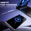 Side-Mounted Phone Charger, 2-in-1 Hidden Stand Charging Cable, 240W Fast Charging Cable with Built-in Phone Stand. Compatible with iPhone 15 and later models, Samsung phones and tablets (C-to-C charging port).