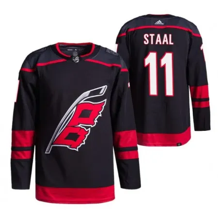 Men's Carolina Hurricanes #11 Jordan Staal Black  Alternate Pro Stitched Jersey