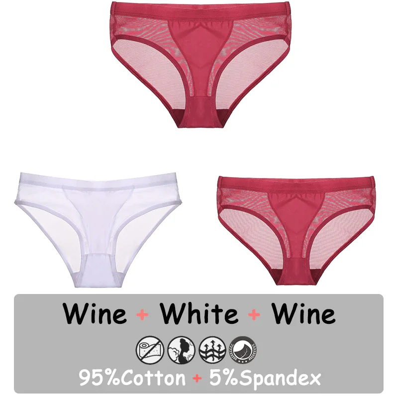 Billionm Seamless Panties Sexy Lingerie Mesh Female Underwear See-Through Underpants Low-Waist Briefs Girls Intimate Pantys